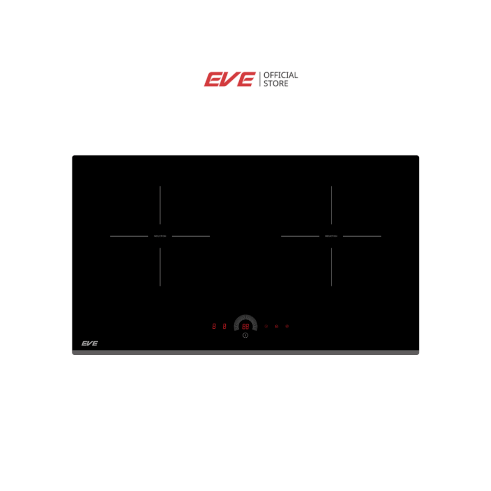 เตาฝังอินดักชั่น เตาแม่เหล็กไฟฟ้า 2 หัว EVE รุ่น HB73-2CROSS/TC ขนาด 73 ซม. สีดำ